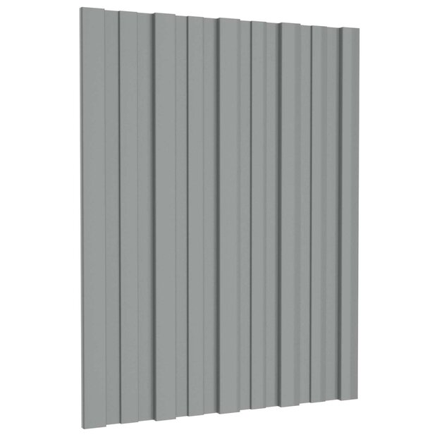 Dakpaneel 36 st Grijs 60 x 45 cm Verzinkt staal 1