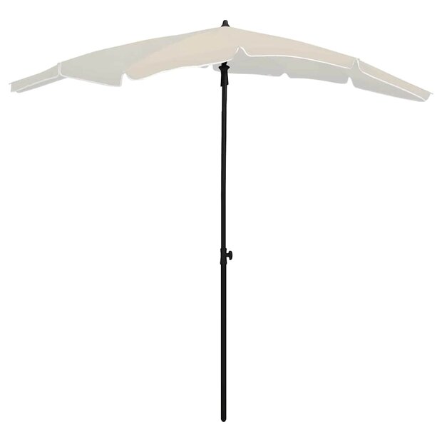 Parasol met paal 200x130 cm zandkleurig 1