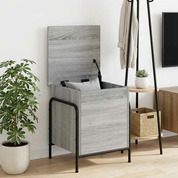 Opbergbox Grijs Sonoma 80 x 40 x 49,5 cm Bewerkt hout 1