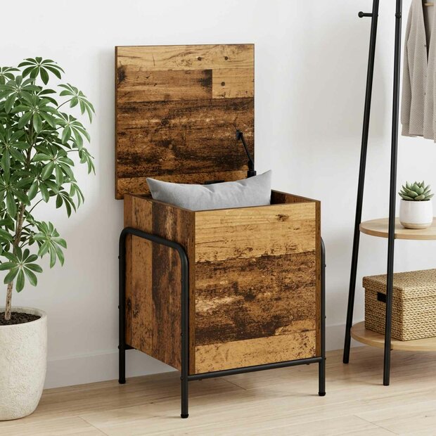Opbergbox Oud hout 80 x 40 x 49,5 cm Bewerkt hout 1