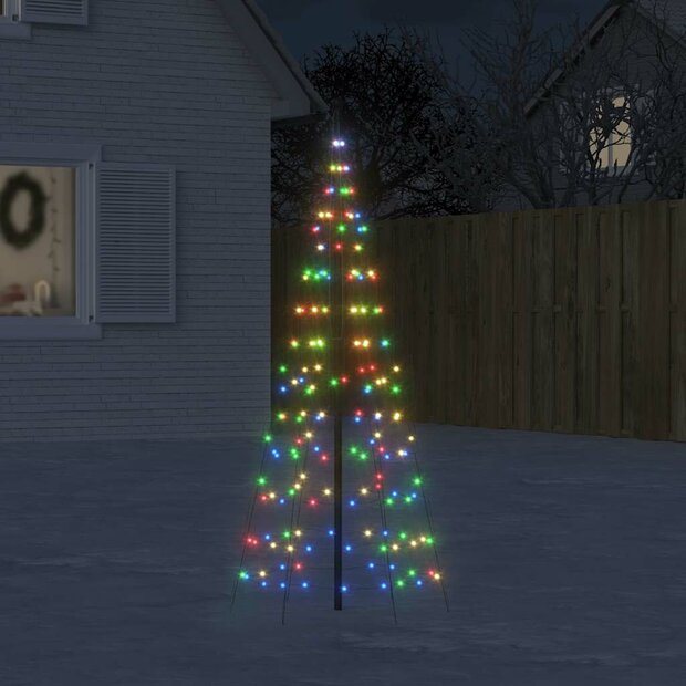 LED-kerstboom 200 LEDs kleurrijk 180 cm 1