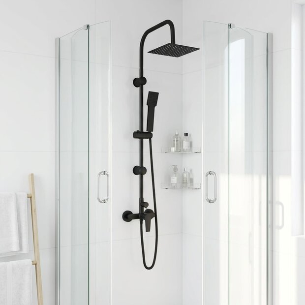 Douchesysteem Zwart Roestvrij staal 21 x 48 x 112 cm 1
