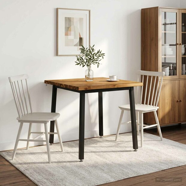 Live Edge Eettafel 60 x 55 x 75 cm Massief Acaciahout 1