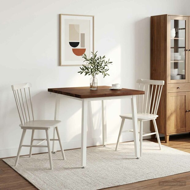 Vierkante Eettafel 60 x 55 x 75 cm Massief Acaciahout 1