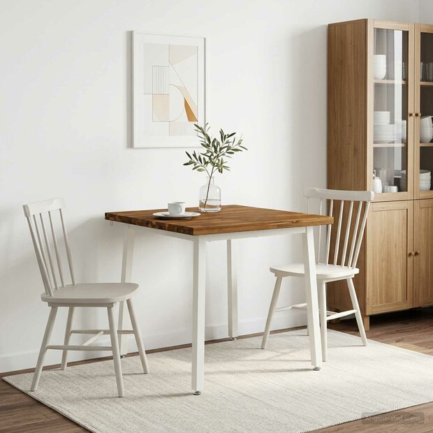 Vierkante Eettafel 60 x 55 x 75 cm Massief Acaciahout 1