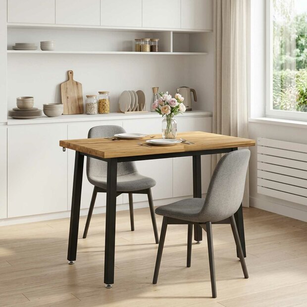 Vierkante Eettafel 90 x 55 x 75 cm Massief Acaciahout 1