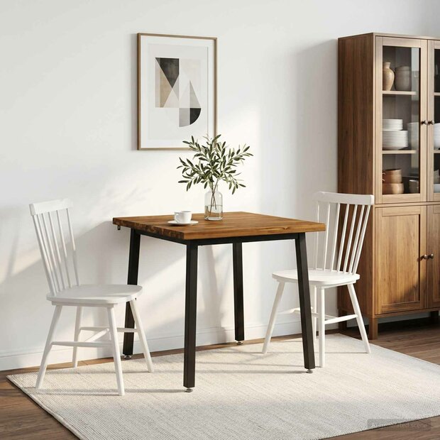 Vierkante Eettafel 70 x 70 x 75 cm Massief Acaciahout 1
