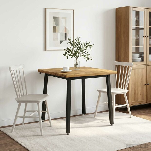 Vierkante Eettafel 70 x 70 x 75 cm Massief Acaciahout 1