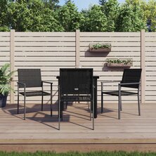 5-delige Tuinset poly rattan en staal