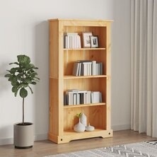 Boekenkast grenenhout met 4 planken Corona-stijl 81x29x150 cm