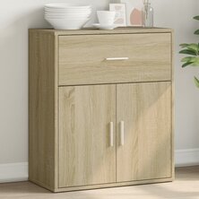 Dressoir 60x31x70 cm bewerkt hout sonoma eikenkleurig