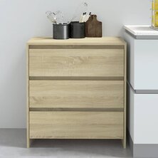 Dressoir 70x41x75 cm spaanplaat sonoma eikenkleurig