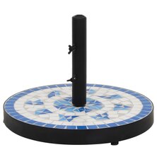 Parasolvoet rond 12 kg blauw en wit