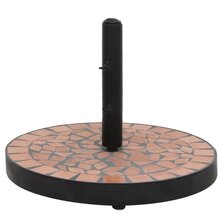 Parasolvoet rond 12 kg terracottakleurig