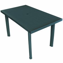 Tuintafel 126x76x72 cm kunststof groen