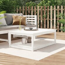 Tuintafel 121x82,5x45 cm massief grenenhout wit