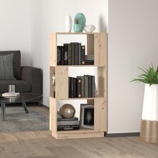 Boekenkast/kamerscherm 51x25x101 cm massief grenenhout