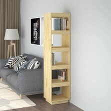 Boekenkast / kamerscherm 40x35x167 cm massief grenenhout