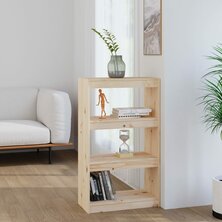 Boekenkast/kamerscherm 60x30x103,5 cm massief grenenhout