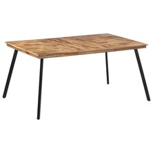 Eettafel 169x98,5x76 cm massief teakhout