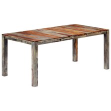 Eettafel 180x90x76 cm massief sheeshamhout grijs