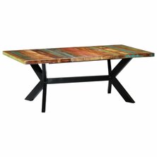 Eettafel 200x100x75 cm massief gerecycled hout