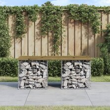 Tuinbank schanskorfontwerp 103x44x42 cm ge&iuml;mpregneerd hout