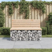 Tuinbank schanskorfontwerp 103x70x65 cm massief grenenhout