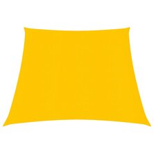 Zonnezeil 160 g/m&sup2; 3/4x2 m HDPE geel