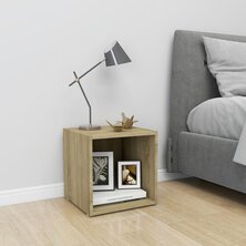 Tv-meubel 37x35x37 cm bewerkt hout sonoma eikenkleurig