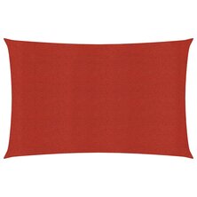 Zonnezeil 160 g/m&sup2; 2x4,5 m HDPE rood