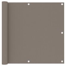 Balkonscherm 90x300 cm oxford stof taupe