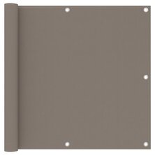 Balkonscherm 90x500 cm oxford stof taupe