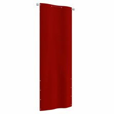 Balkonscherm 80x240 cm oxford stof rood