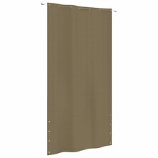 Balkonscherm 140x240 cm oxford stof taupe