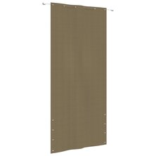 Balkonscherm 120x240 cm oxford stof taupe