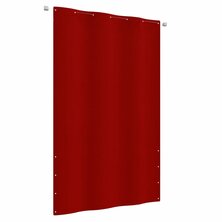 Balkonscherm 140x240 cm oxford stof rood