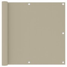 Balkonscherm 90x300 cm oxford stof beige