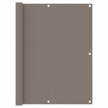 Balkonscherm 120x400 cm oxford stof taupe