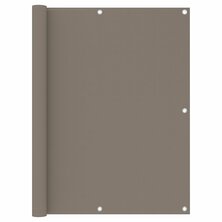 Balkonscherm 120x600 cm oxford stof taupe