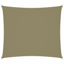 Zonnescherm rechthoekig 2,5x3 m oxford stof beige