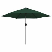 Parasol met stalen paal 3 m groen