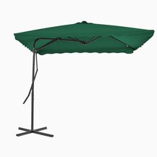 Parasol met stalen paal 250x250 cm groen