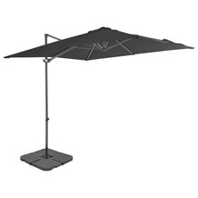 Parasol met draagbare voet antraciet