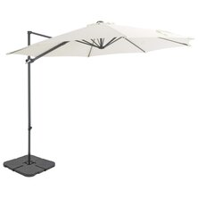 Parasol met draagbare voet zandkleurig 8719883591889