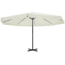 Parasol Samos 500 cm aluminium wit