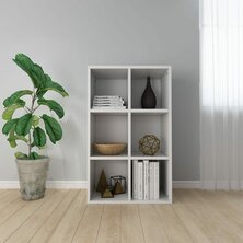 Boekenkast/dressoir 66x30x98 cm bewerkt hout wit