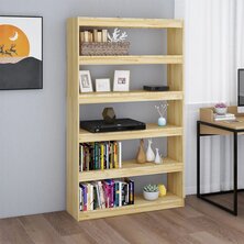 Boekenkast / kamerscherm 100x30x167,5 cm massief grenenhout