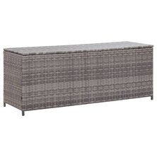 Tuinbox 150x50x60 cm poly rattan grijs