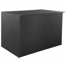 Tuinbox 150x100x100 cm poly rattan zwart